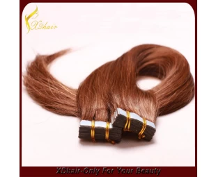 Brazillian virgen cubierta inferior del pelo remy pasado sobre la extensión del pelo cinta un año