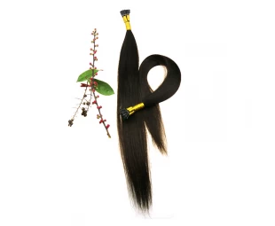 Cheap Brazilian hair kinky straight no tangle no shedding dyed and ironed well itip hair extensions