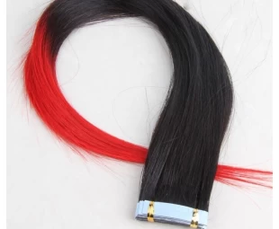 Cheap high quality human tape hair 100% virgin remy hair tape in hair extentions wholesale
