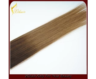 Cheap hot sale fast shipping 100% Indian remy human hair weft bulk two tone double weft hair weave