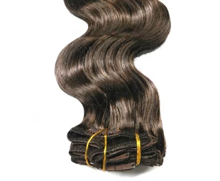 China Supplier virgin remy human hair clip in extension cheap price