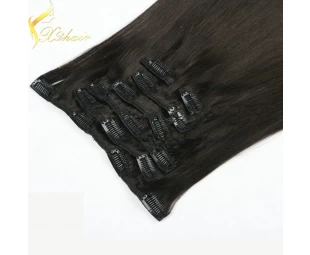 China wholesale New arrival best selling high quality 7A clip in hair