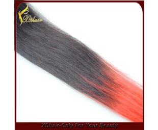 Cina Alibaba tangle free hair wave skin weft human hair extensions omber color