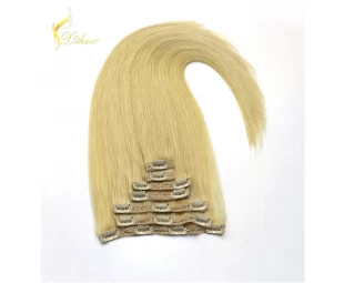 Classic Style Thick Bottom Double Drawn Top quality European hair extensions clip in hair extension