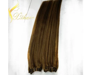 Clip in hair extension with lace best quality lace clip hair