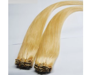 Agrafe dans la prolongation de cheveux humains cheveux péruvien brazilain indien prix d'usine 100 cheveux humains