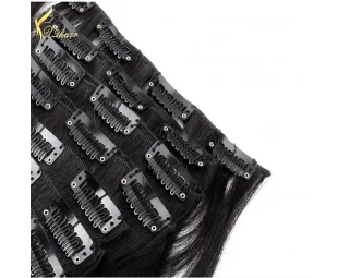 Clip in ponytail 100% brazilian virgin hair best quality unprocessed human virgin hair free sample