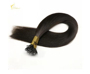 Double Drawn 0.8g 1g Remy Hair Extension Nano Ring Hair Extensions