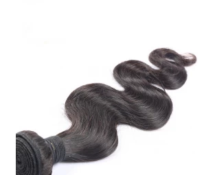 Double Machine Weft 100% brazilian body wave 8A grade 8-30 inch natural color human hair weft 100g per piece wholesale