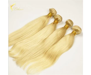 Double Weft Machine Make Full cuticles Cambodian Silky Straight hair blonde 613 color hair weft