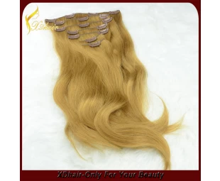 Double drawn 7a luxury all textures human hair clip in hair extensions for black women
