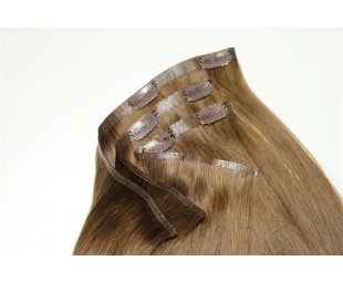 Double drawn Clip in human hair extensions 200g 10pcs with 22clips full head clip in remy hair extension