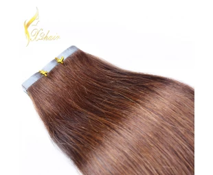 Double drawn tape hair extension indian remy 2.5g piece best glue tape hair