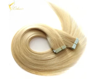 Double weft full cuticle wholesale european double drawn sticker hair extensions