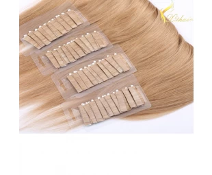 Double weft full cuticle wholesale tape in hair extensions european