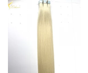 Double weft full cuticle wholesale virgin human tape in extentions