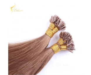 Factory Directly Wholesale Double Drawn Human Hair 1g nail tip double drawn hair