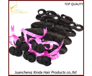 Factory Price Unprocessed Double Wefted 100% Human Peruvian Virgin Hair weft Body Wave
