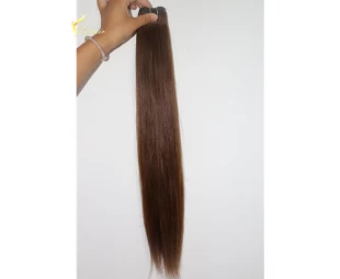 Factory Price Wholesale Straight Brazilian human hair sew in weave For Women #6