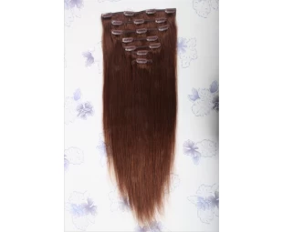 Factory Wholesale Remy Human Hair 120g 160g 180g 200g 220g 240g Clip In Brazilian Virgin Human Hair extensions