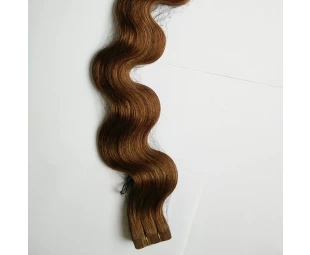 Preço de fábrica 7a série trama remy virgem do cabelo humano extensão de pele 0.5gram-3gram per cabelo peça