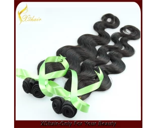 Factory price fast shipping high quality 100% Indian remy human hair weft bulk body wave natural looking double drawn hair weave