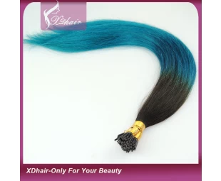Factory price i tip brazilian hair extension, i-tip human hair extension