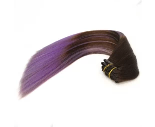 Factory price virgin brazilian remy human hair Clip in hair extensions