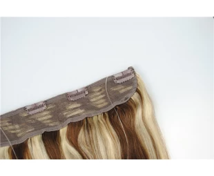 Factory supply stock human hair extension brown flip in human hair