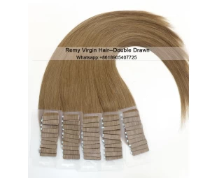 Fashion High quality 100% virgin brazilian silky straight remy human tape hair extension