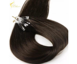 Fashion Keratin Fusion loop tip hair 100% Cheap Indian remy micro Loop ring human hair