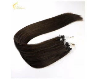 Fashion Keratin Fusion loop tip hair 100% Cheap Indian remy micro Loop ring human hair