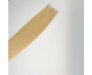 Fast ship large stock double drawn remy tape in hair extensions ash blonde