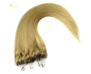 Featured Luxurious 100% Real Human Straight Micro Loop Hair Extensions