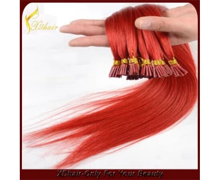 First selling brand name best colored Indian virgin remy hair two tone I tip hair extension stick tip human hair