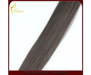 First selling brand name best colored Indian virgin remy nail tip human hair double drawn keratin U tip hair extension