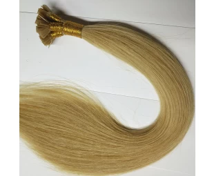 Flat tip hair extension high light human hair color 60 russian hair