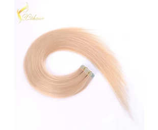 Full Cuticle Unprocessed Cheap Peruvian Straight Wavy Virgin Tape In Human Hair Extensions