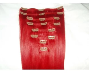Full head Set 150g 18inch Clip In Human Hair Extension, Indian Remy wholesale thick clip in extentions