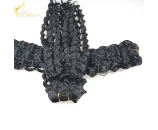 Gold supplier full cuticle can be dyed soft chick double drawn curly hair weave brands