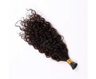Good Quality Indian Hair i tip hair extensions kinky curly
