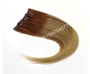 Good quality brazilian professional 8 pieces full set chinese clip hair