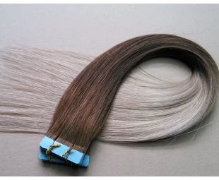HOT 2016 Straight brazilian hair tape in hair extentions 100 % Natural human hair for wholesale