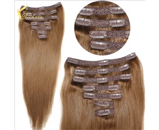 Hair Extension Type and Silky Straight Wave Style balayage hair extension clip in hair for white women