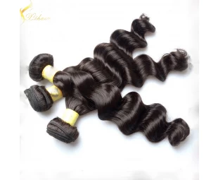 High Feedback Double Drawn 7A 1B Color Hair Weave 100 Human