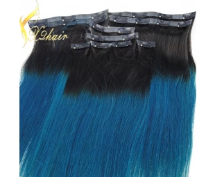 High Quality Clip In Hair Extension Human Ombre Hair Extension