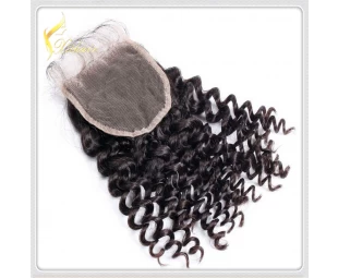 High Quality Curl Virgin Brazilian Hair Lace Closure Unprocessed Human Hair Closure