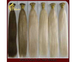 Hoge kwaliteit Ik Stuur 100% Virgin Indian Remy Hair Extensions Pre-gebonden Hair Extension