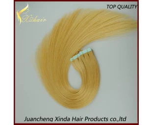 High quality 8"-30" High Quality Wholesale 100% indian hair tape hair extensions curly hair