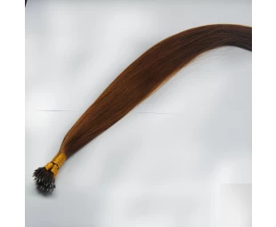L'extension perles pointe de nano de nano de cheveux de haute qualité remy indiens vierges cheveux péruvien brésilien